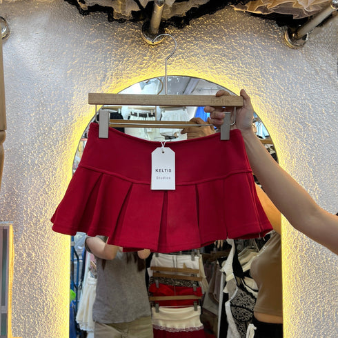 Pleated Mini Skort